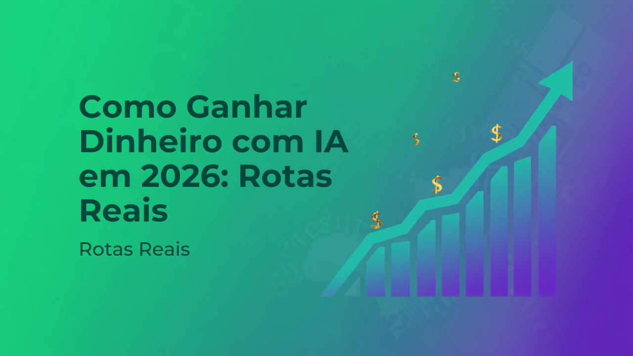 Como Ganhar Dinheiro com IA em 2026: Rotas Reais para Testar